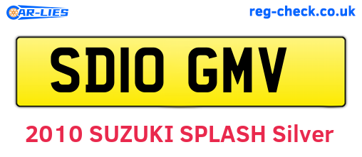 SD10GMV are the vehicle registration plates.
