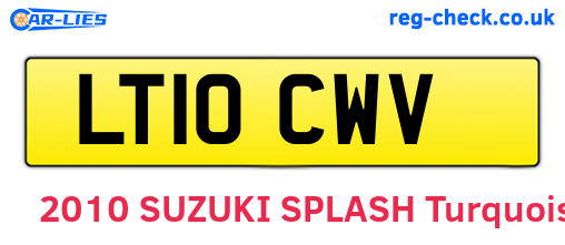 LT10CWV are the vehicle registration plates.