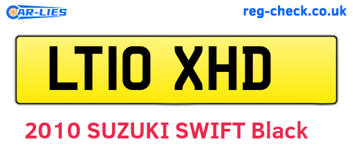 LT10XHD are the vehicle registration plates.