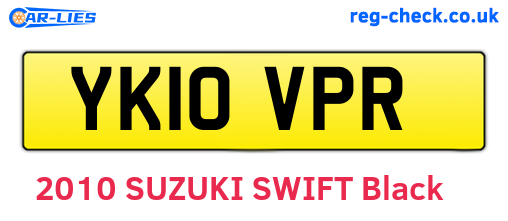YK10VPR are the vehicle registration plates.