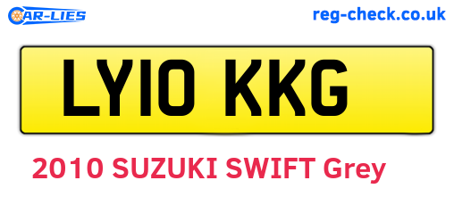 LY10KKG are the vehicle registration plates.
