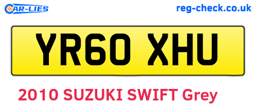 YR60XHU are the vehicle registration plates.