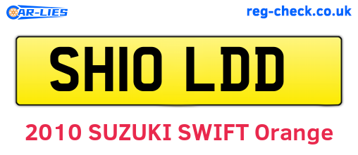 SH10LDD are the vehicle registration plates.