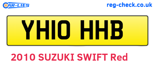 YH10HHB are the vehicle registration plates.