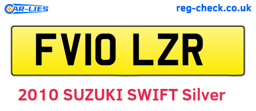 FV10LZR are the vehicle registration plates.