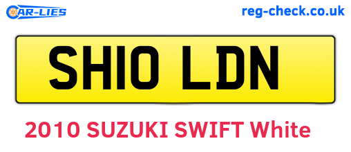 SH10LDN are the vehicle registration plates.