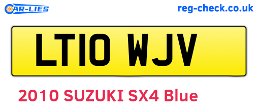 LT10WJV are the vehicle registration plates.