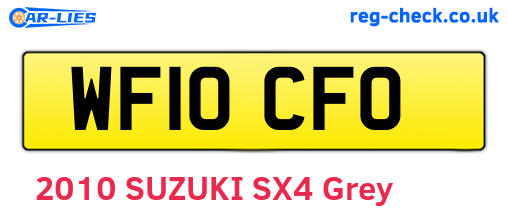 WF10CFO are the vehicle registration plates.