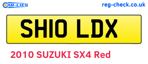 SH10LDX are the vehicle registration plates.