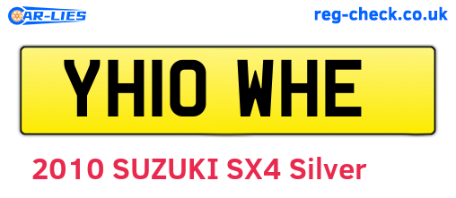YH10WHE are the vehicle registration plates.