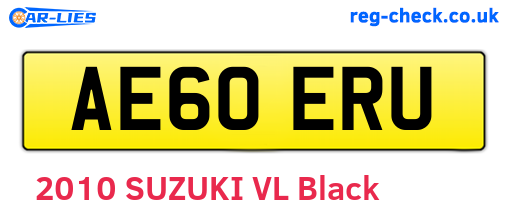 AE60ERU are the vehicle registration plates.