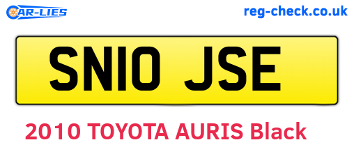 SN10JSE are the vehicle registration plates.