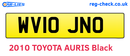 WV10JNO are the vehicle registration plates.