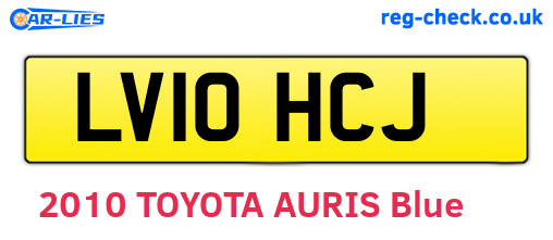 LV10HCJ are the vehicle registration plates.