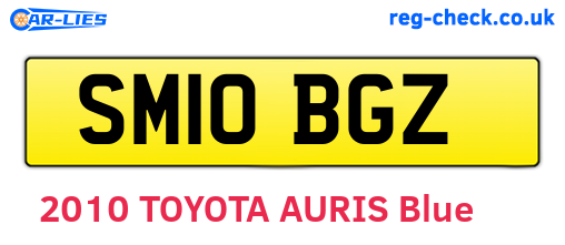 SM10BGZ are the vehicle registration plates.
