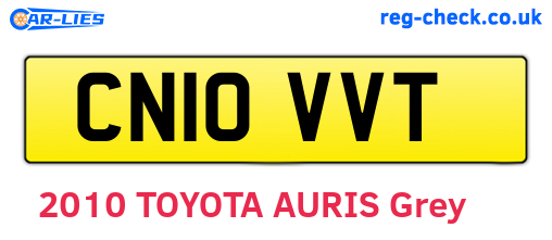 CN10VVT are the vehicle registration plates.