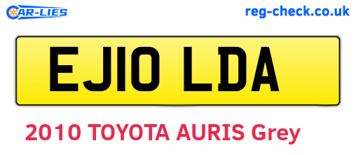EJ10LDA are the vehicle registration plates.