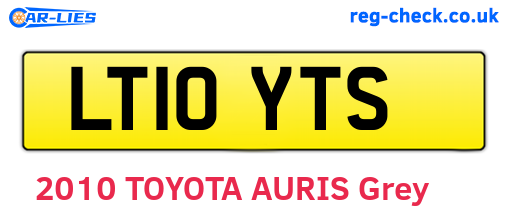 LT10YTS are the vehicle registration plates.