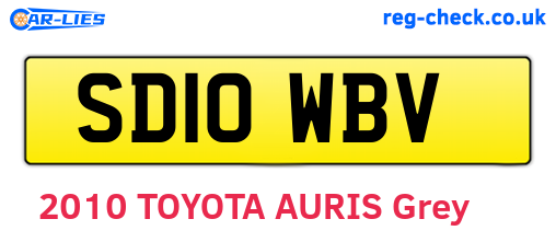 SD10WBV are the vehicle registration plates.