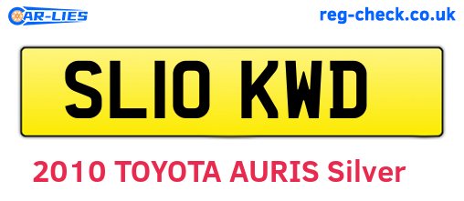 SL10KWD are the vehicle registration plates.