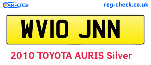 WV10JNN are the vehicle registration plates.