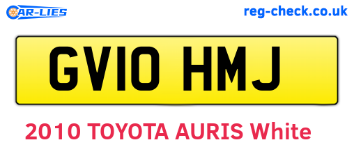 GV10HMJ are the vehicle registration plates.