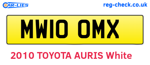 MW10OMX are the vehicle registration plates.