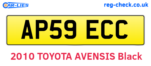AP59ECC are the vehicle registration plates.