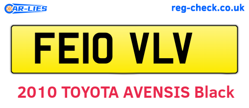 FE10VLV are the vehicle registration plates.