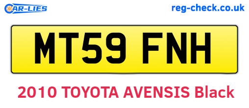 MT59FNH are the vehicle registration plates.