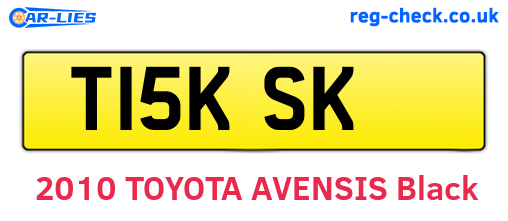 T15KSK are the vehicle registration plates.