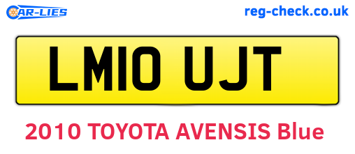 LM10UJT are the vehicle registration plates.