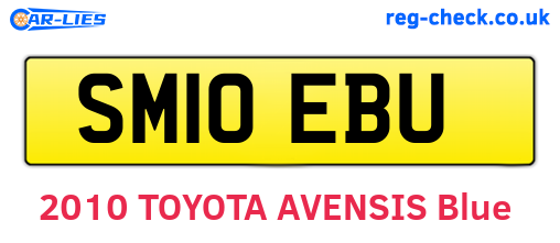 SM10EBU are the vehicle registration plates.