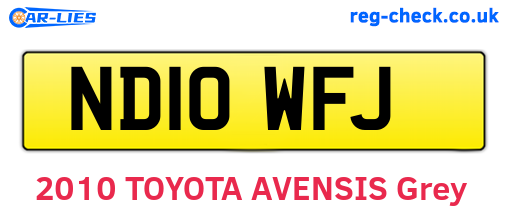 ND10WFJ are the vehicle registration plates.