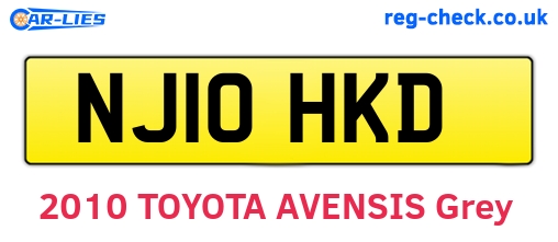 NJ10HKD are the vehicle registration plates.