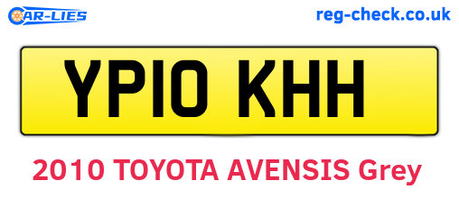 YP10KHH are the vehicle registration plates.