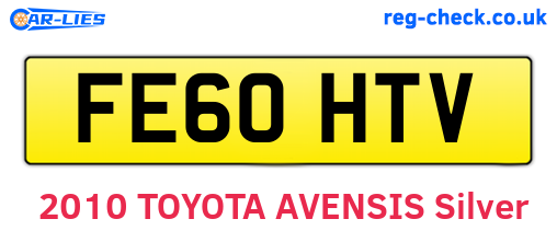FE60HTV are the vehicle registration plates.