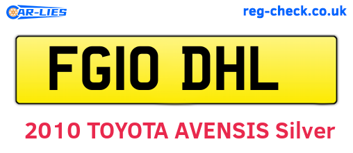 FG10DHL are the vehicle registration plates.