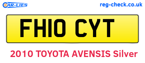 FH10CYT are the vehicle registration plates.