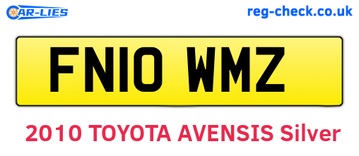 FN10WMZ are the vehicle registration plates.