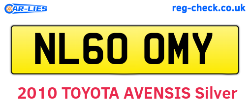 NL60OMY are the vehicle registration plates.