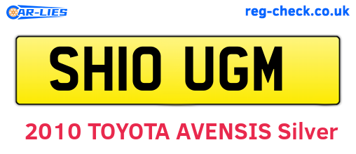 SH10UGM are the vehicle registration plates.
