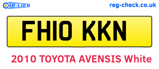 FH10KKN are the vehicle registration plates.