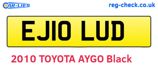 EJ10LUD are the vehicle registration plates.
