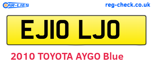 EJ10LJO are the vehicle registration plates.
