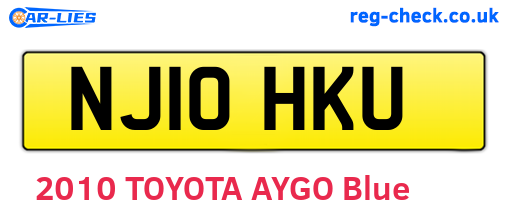 NJ10HKU are the vehicle registration plates.