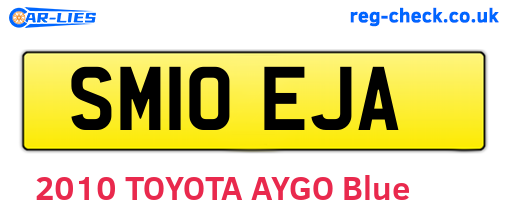 SM10EJA are the vehicle registration plates.