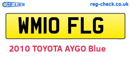 WM10FLG are the vehicle registration plates.