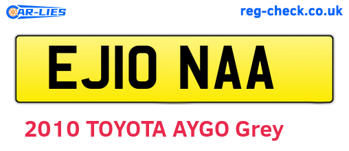 EJ10NAA are the vehicle registration plates.