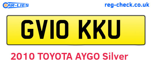 GV10KKU are the vehicle registration plates.